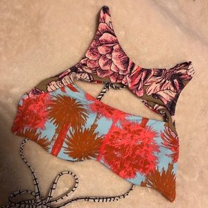Maaji Reversible High-Neck Cutout Bikini Top